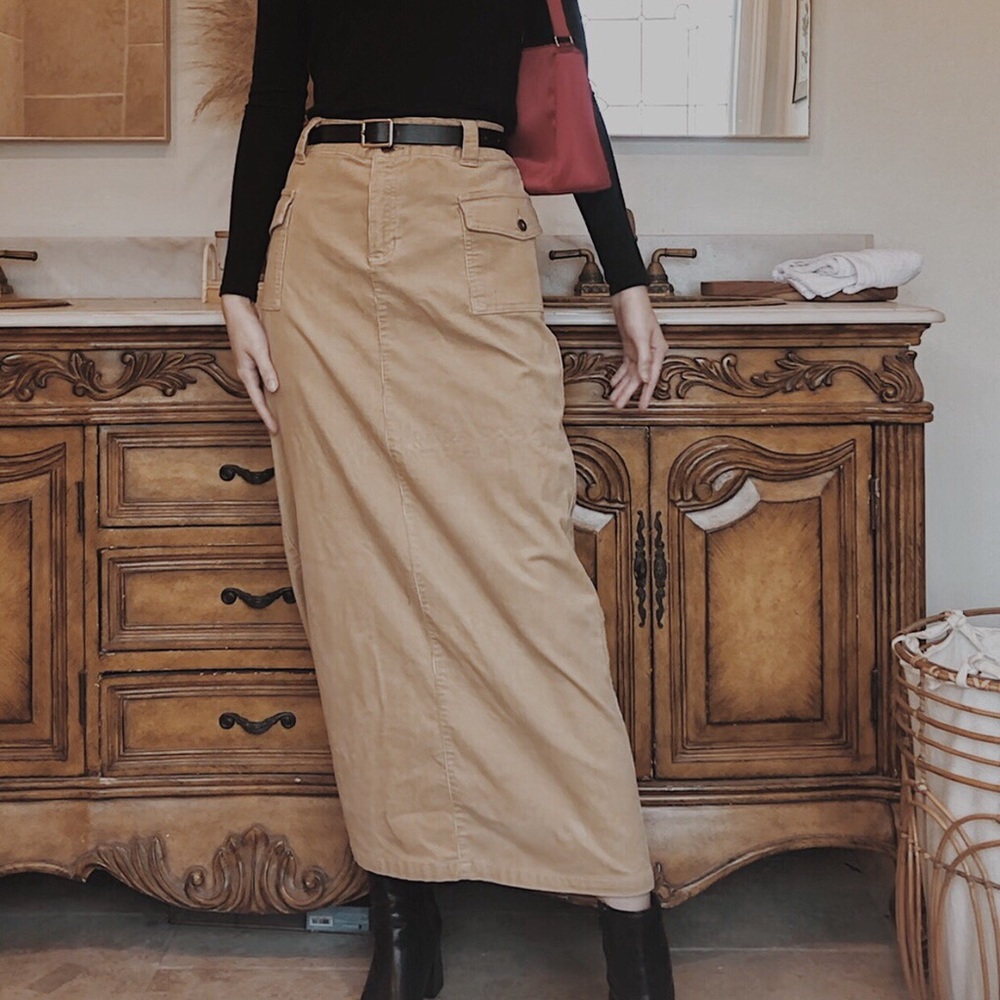 Maxi Corduroy Liz Claiborne Skirt